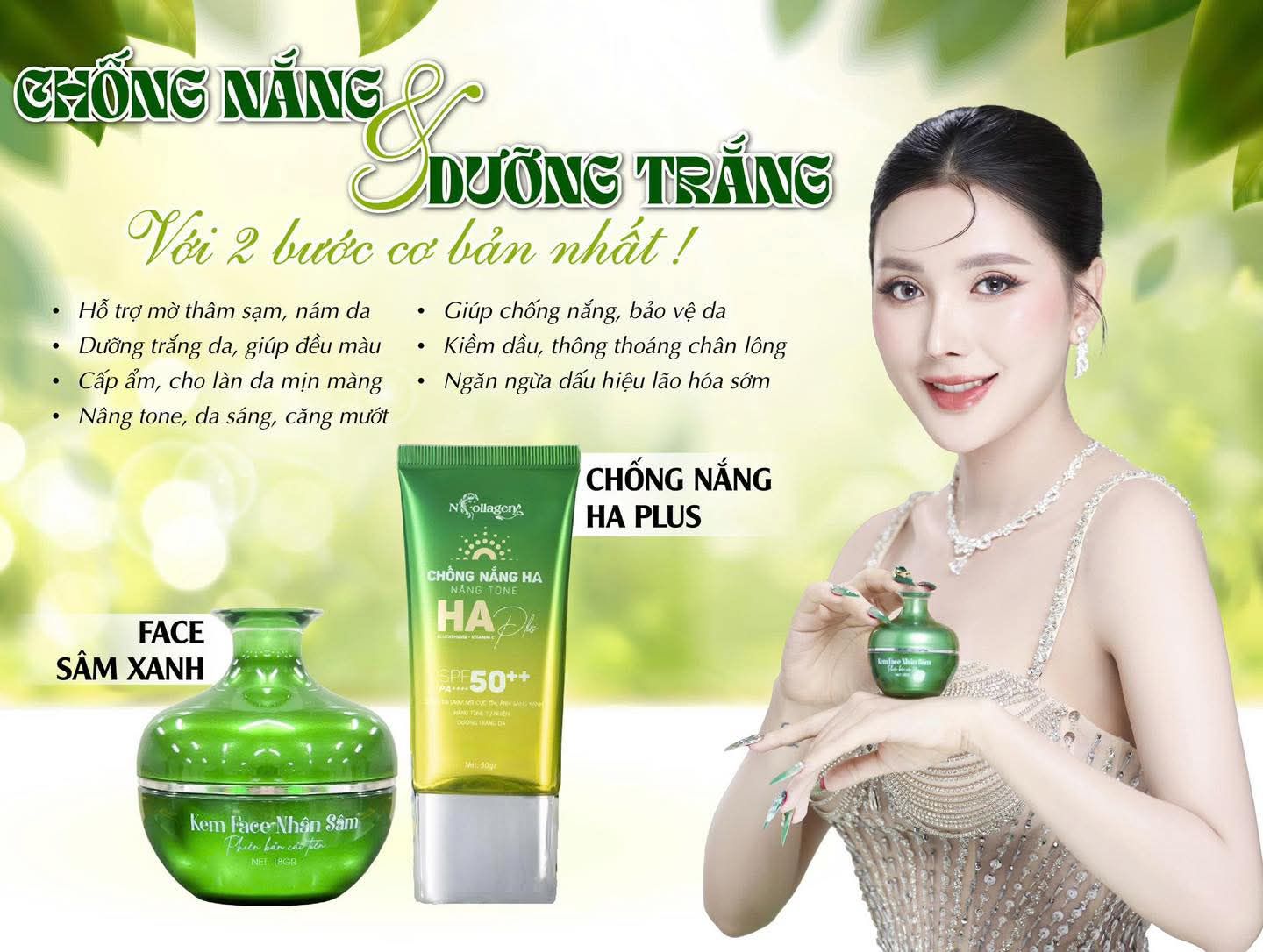 Kem face nhân sâm xanh NCollagen