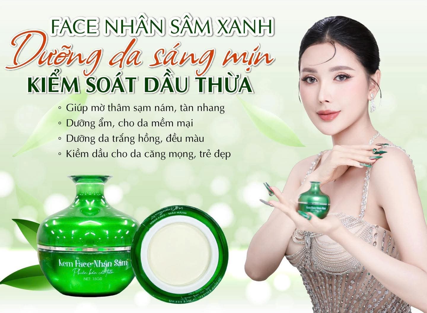 Kem face nhân sâm xanh NCollagen